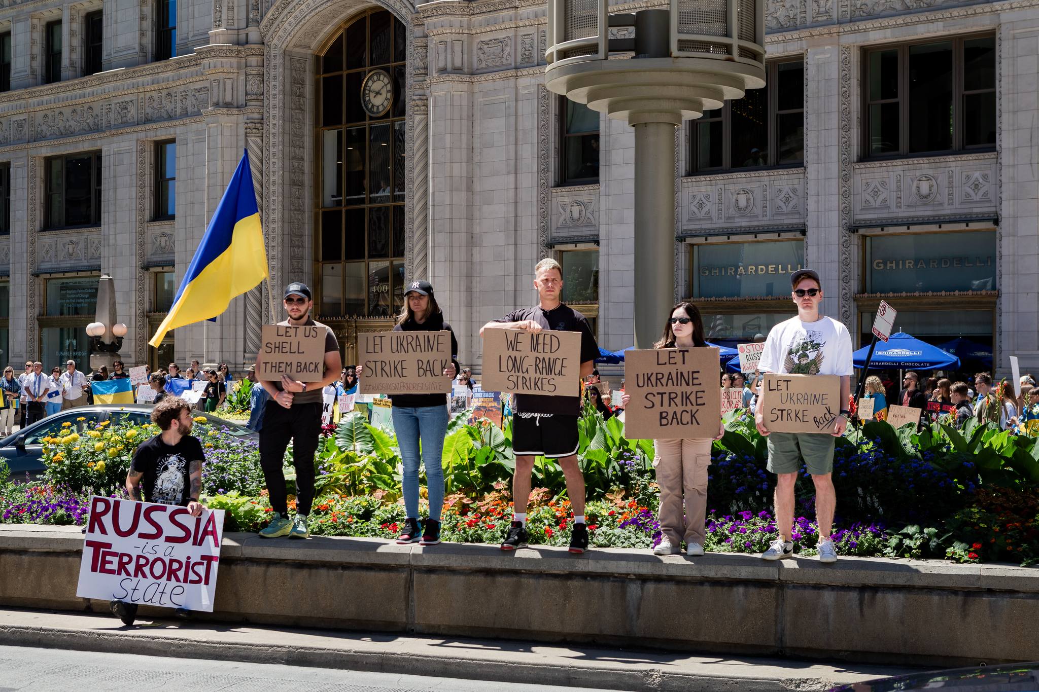 Акція протесту в центрі Чикаго