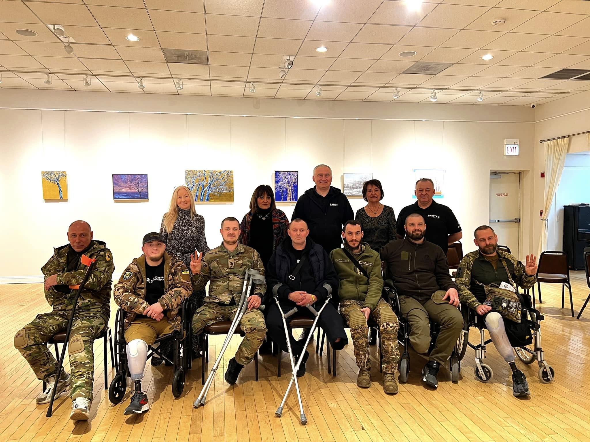Ukrainian National Museum in Chicago Hosts Wounded Defenders of Ukraine