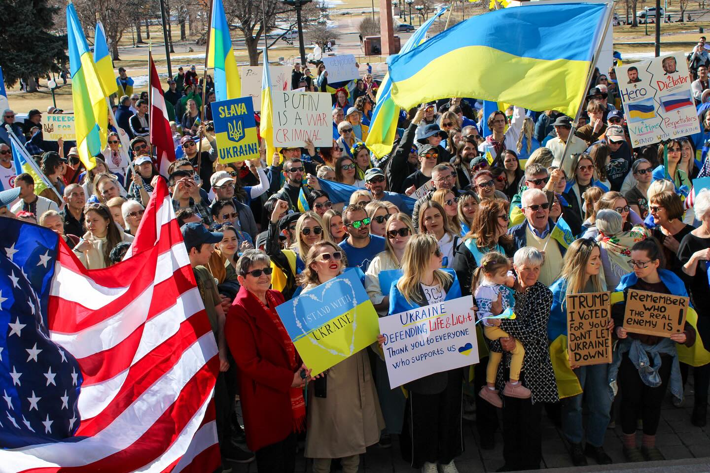 Stand With Ukraine Day of Solidarity in Denver: Hundreds Gather to Support the Fight for Freedom