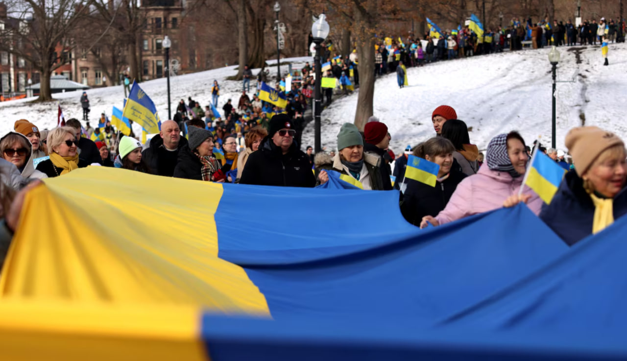 Three years of resilience: Boston Rallies in Support of Ukraine