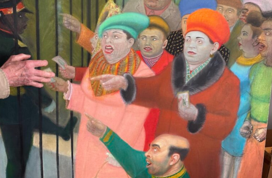 An exhibition of landscapes by David Miretsky 'Ukraine Before the War' on display in Washington, DC