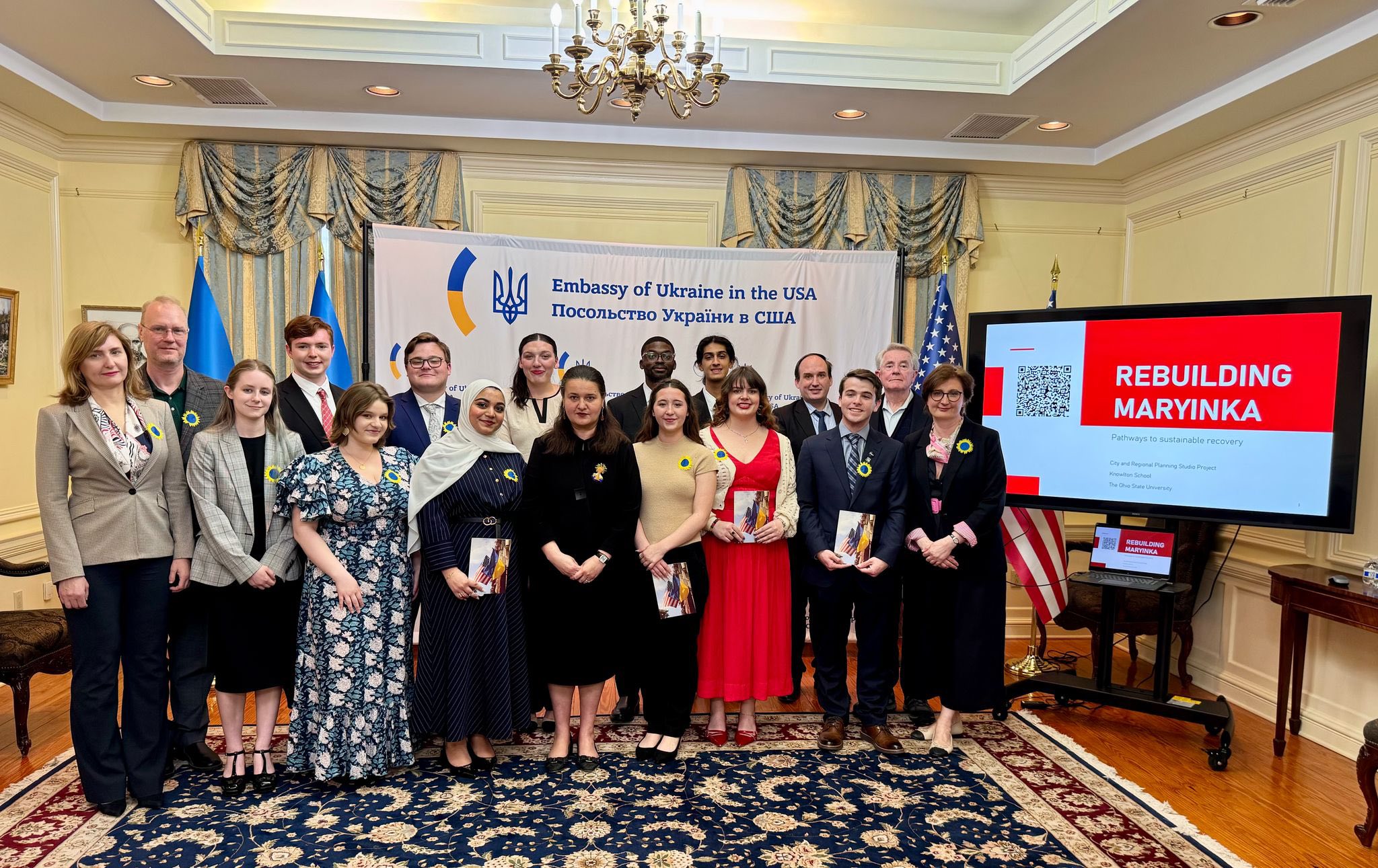 American students presented a project for the reconstruction of the Ukrainian town of Maryinka