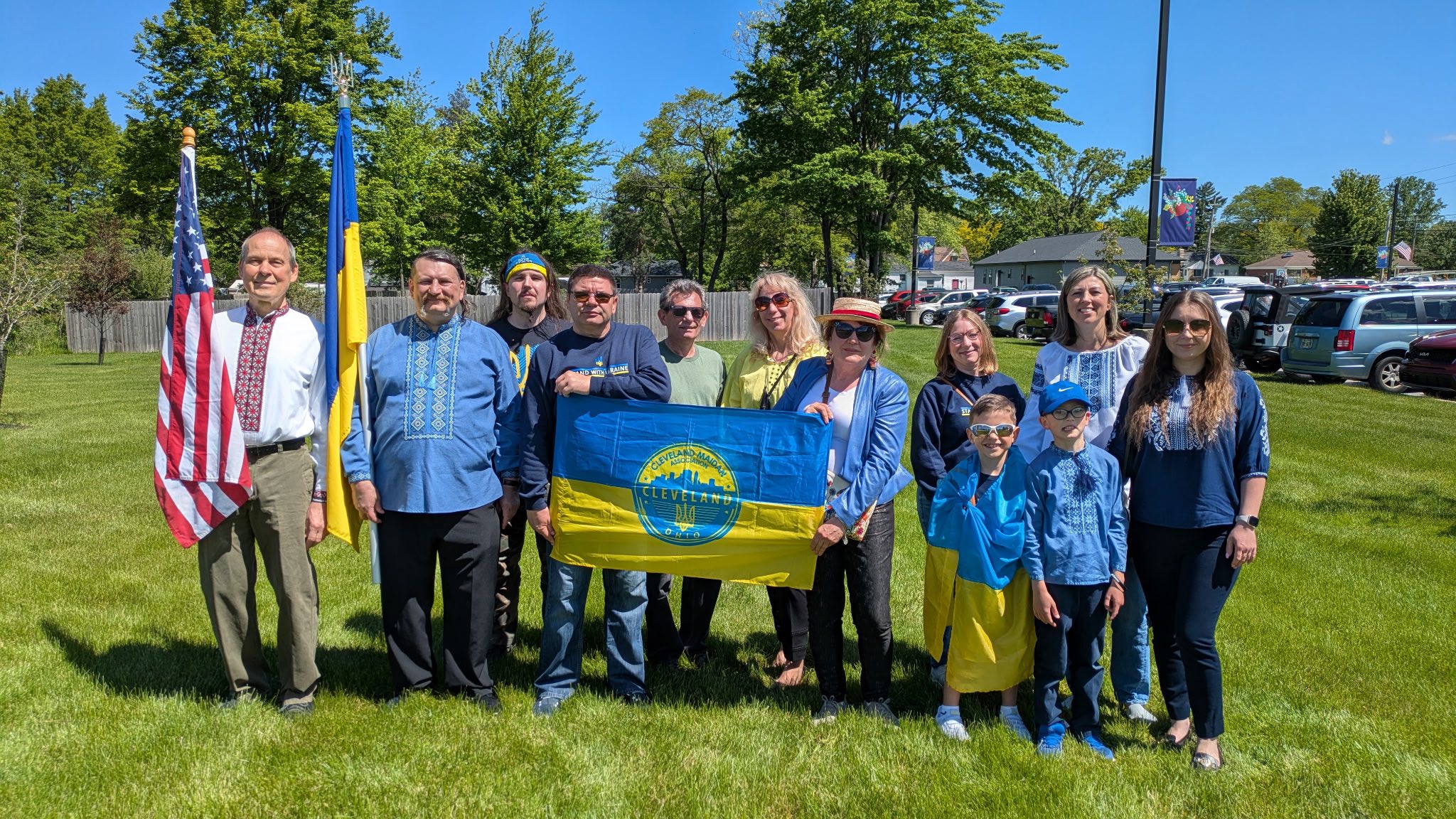 The Ukrainian community of Ohio joined the Memorial Day parade in Seven Hills