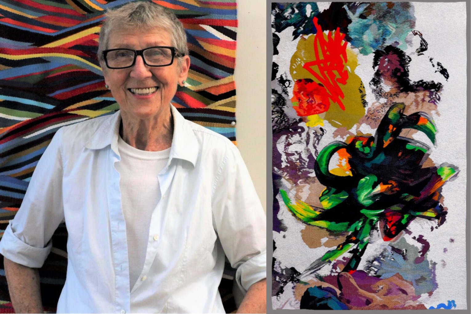 Lialia Kuchma Receives Prestigious Teitelbaum Award for Tapestry “Ukrainian War No. 4”