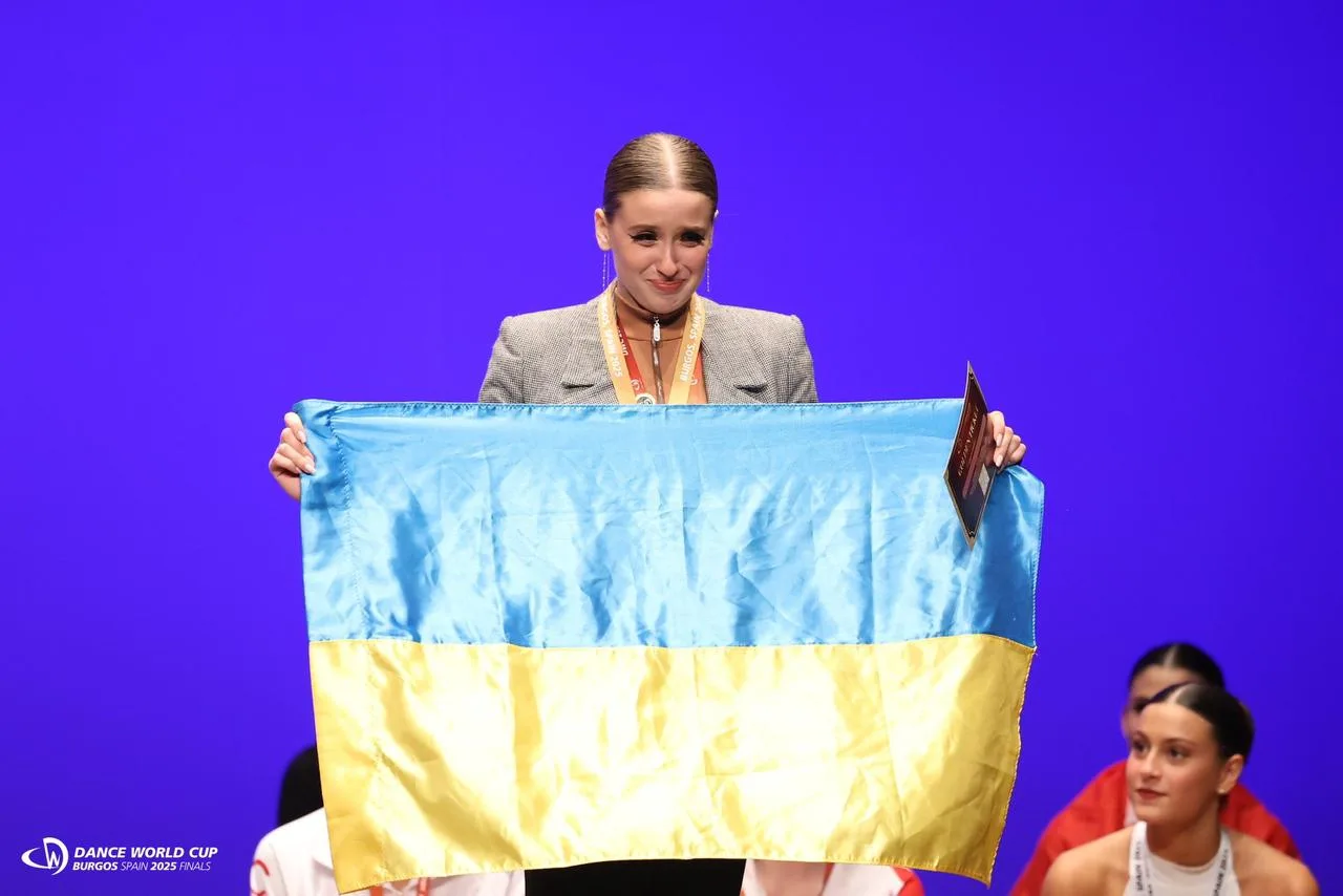 Ukrainian Anastasia Zelena wins gold at the Dance World Cup 2025